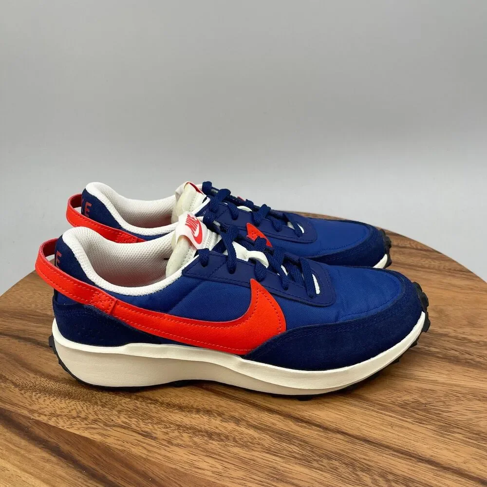 Nike Waffle Debut Retro Shoes Womens SIze 8 Blue Orange Running Walking Sneakers